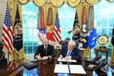 President Ilham Aliyev, Donald Trump sign Memorandum of Understanding (PHOTO/VIDEO)