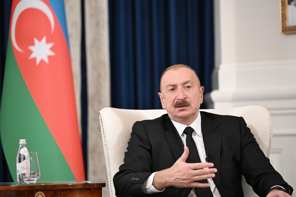 President Ilham Aliyev gives interview to Azerbaijani media representatives in Washington (PHOTO/VIDEO)