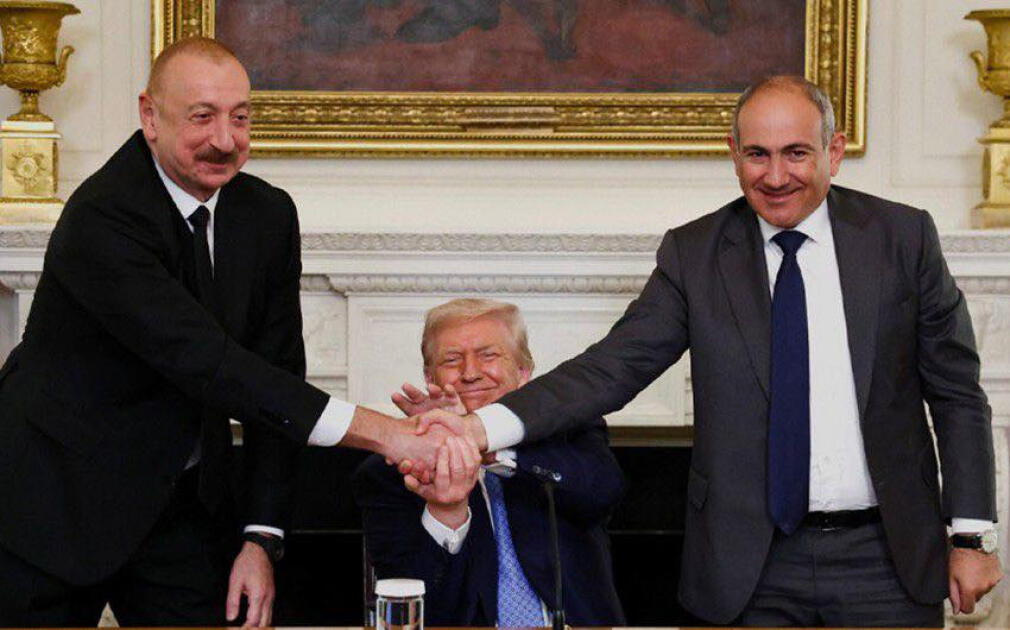 First Vice President Mehriban Aliyeva maskes post on President Ilham Aliyev's meeting with Donald Trump and Nikol Pashinyan in Washington (PHOTO)