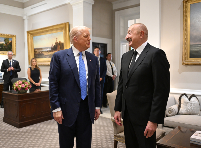 President Ilham Aliyev arrives at White House (PHOTO/VIDEO)