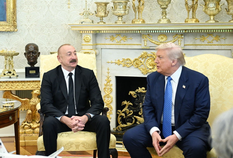 President Ilham Aliyev arrives at White House (PHOTO/VIDEO)