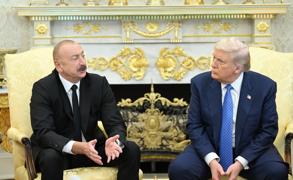 President Ilham Aliyev arrives at White House (PHOTO/VIDEO)