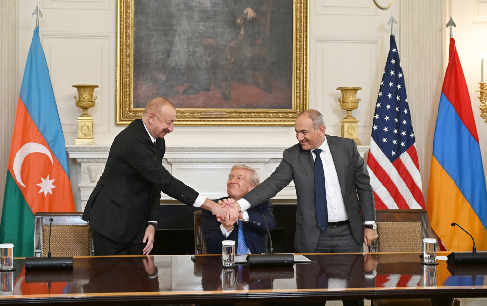 Presidents of Azerbaijan and U.S., and Prime Minister of Armenia made press statements at the White House (PHOTO/VIDEO)