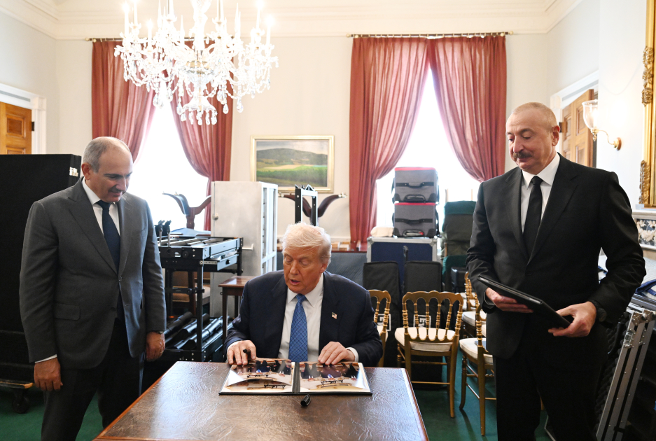 Presidents of Azerbaijan and U.S., and Prime Minister of Armenia made press statements at the White House (PHOTO/VIDEO)