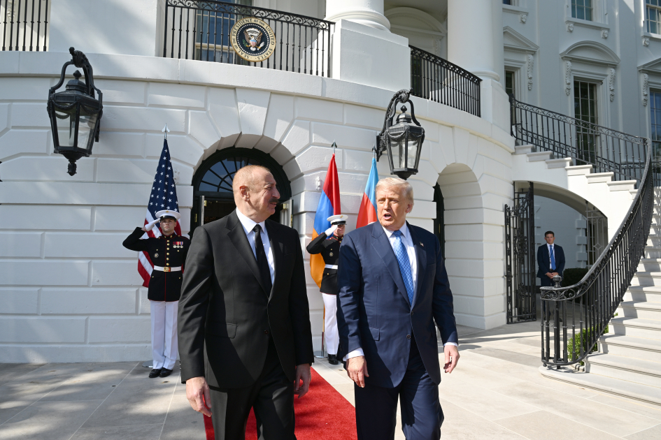 Presidents of Azerbaijan and U.S., and Prime Minister of Armenia made press statements at the White House (PHOTO/VIDEO)