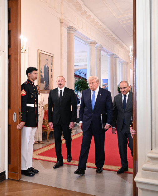 Presidents of Azerbaijan and U.S., and Prime Minister of Armenia made press statements at the White House (PHOTO/VIDEO)