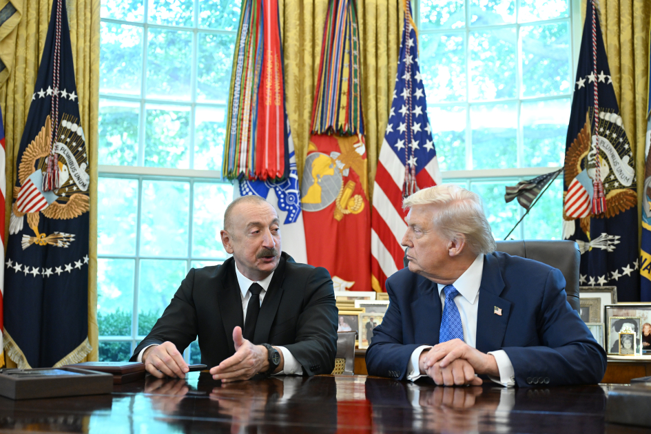 President Ilham Aliyev, Donald Trump sign Memorandum of Understanding (PHOTO/VIDEO)