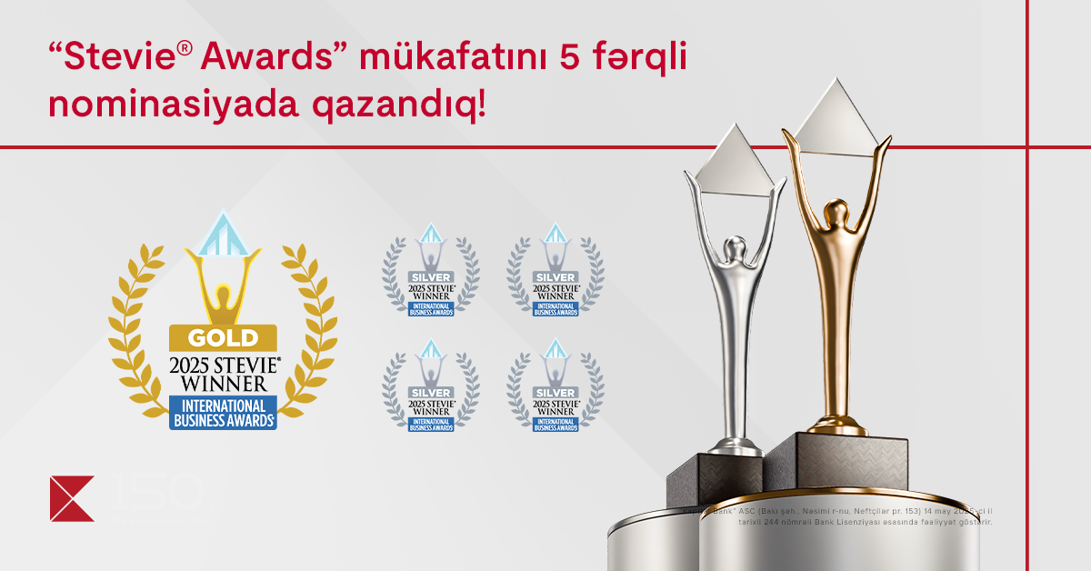Kapital Bank honored in five categories at the “Stevie Awards”