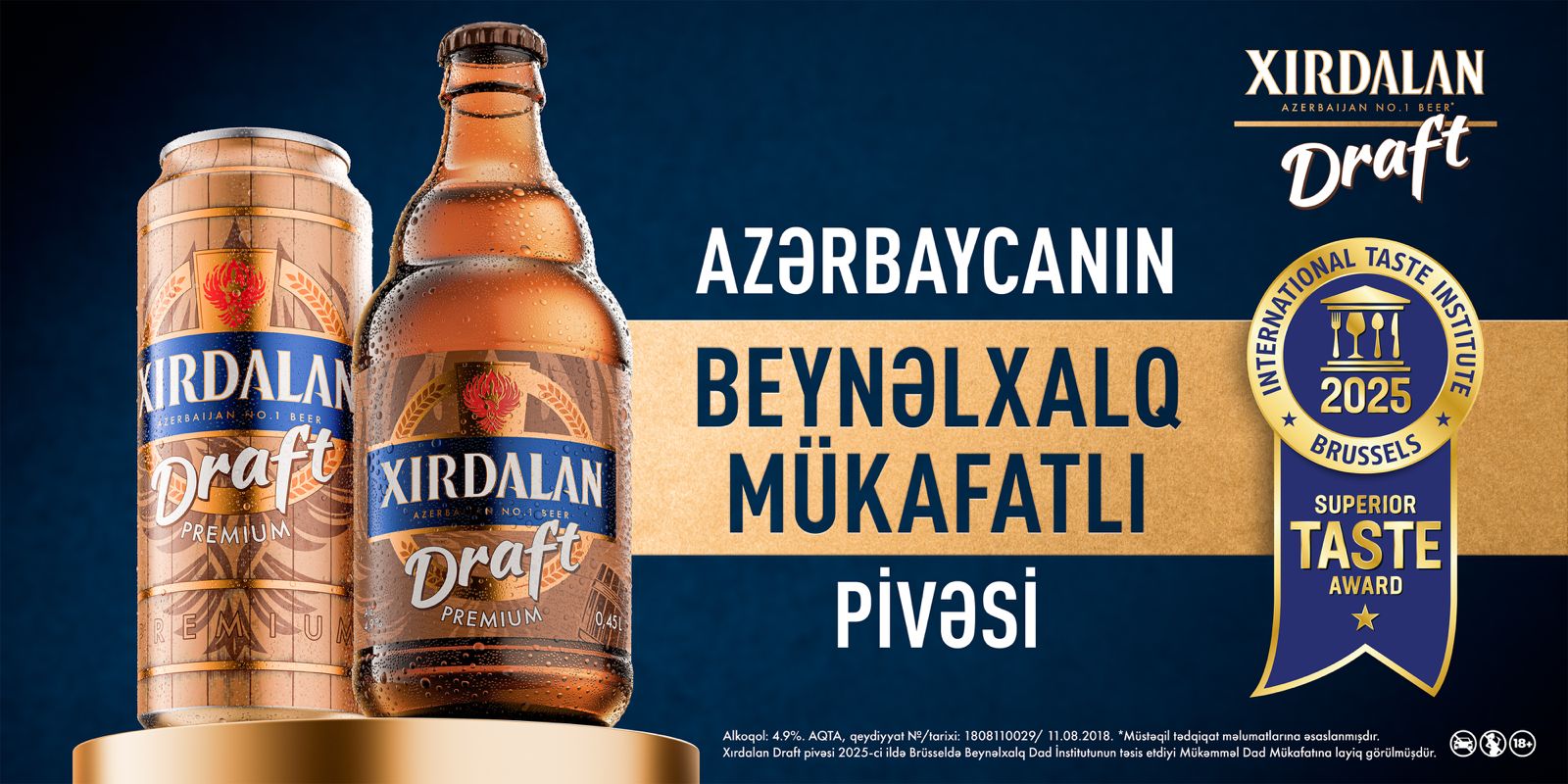 Azerbaijani Beer “Xırdalan Draft Premium” Wins Prestigious International Taste Award (PHOTO)