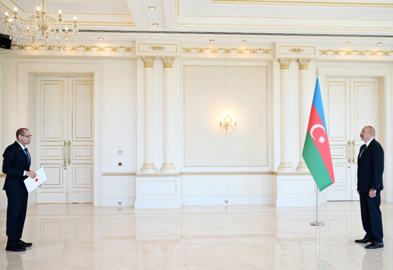 President Ilham Aliyev receives credentials of Israel’s newly appointed ambassador (PHOTO/VIDEO)