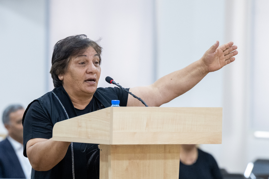 Forcibly displaced persons, including those injured, and whose relatives killed due to Armenian armed forces’ attacks on Khankendi, Lachin, Kalbajar, Aghdara, Jabrayil, and Fuzuli testify in court (PHOTO)