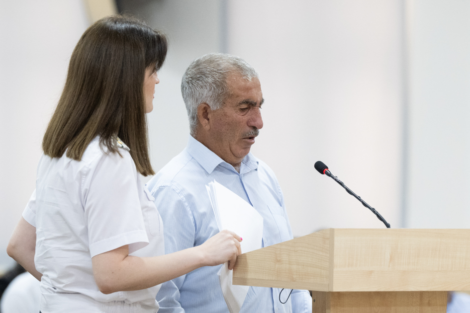 Forcibly displaced persons, including those injured, and whose relatives killed due to Armenian armed forces’ attacks on Khankendi, Lachin, Kalbajar, Aghdara, Jabrayil, and Fuzuli testify in court (PHOTO)