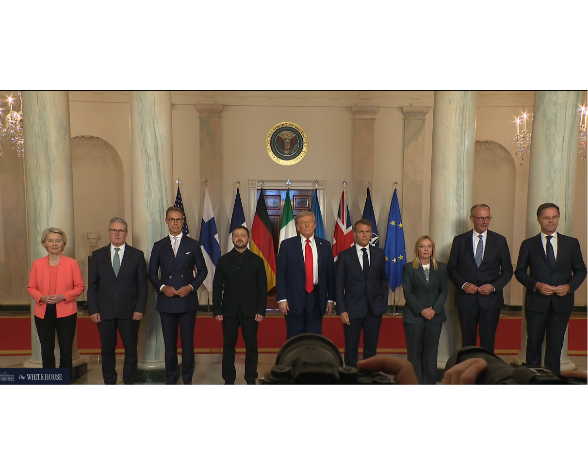 Trump, Zelenskyy take part in meeting with European leaders