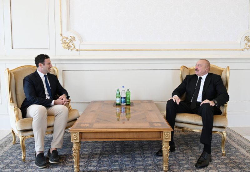 President Ilham Aliyev receives president of global affairs at Goldman Sachs Group Inc. (PHOTO/VIDEO)