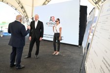 President Ilham Aliyev, First Lady Mehriban Aliyeva attend groundbreaking ceremony for basalt products manufacturing facility in Ganja (PHOTO)