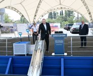 President Ilham Aliyev, First Lady Mehriban Aliyeva attend groundbreaking ceremony for basalt products manufacturing facility in Ganja (PHOTO)