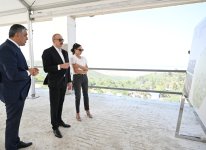 President Ilham Aliyev and First Lady Mehriban Aliyeva inspect construction of Hajikend recreation complex (PHOTO)