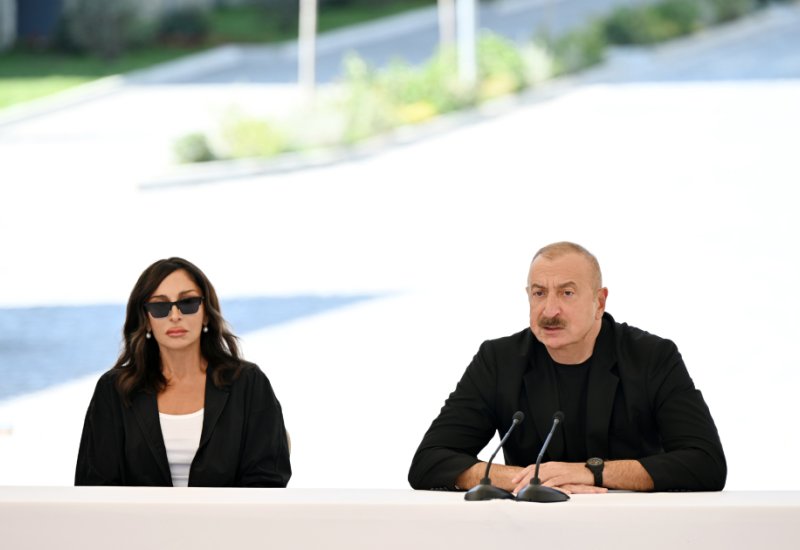 Footage of President Ilham Aliyev’s visit with First Lady Mehriban Aliyev to Kalbajar posted on his Instagram page (VIDEO)