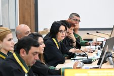 Forcibly displaced persons, including those injured, and whose relatives killed due to Armenian armed forces’ attacks on Khojaly, Lachin, Kalbajar, and Gubadli testify in court (PHOTO)