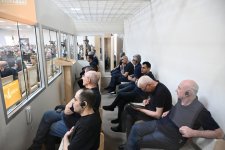 Forcibly displaced persons, including those injured, and whose relatives killed due to Armenian armed forces’ attacks on Khojaly, Lachin, Kalbajar, and Gubadli testify in court (PHOTO)