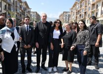 President Ilham Aliyev, First Lady Mehriban Aliyeva meet residents of Kalbajar (PHOTO/VIDEO)