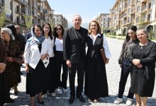 President Ilham Aliyev, First Lady Mehriban Aliyeva meet residents of Kalbajar (PHOTO/VIDEO)