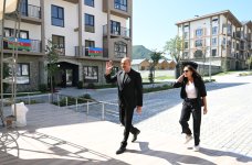 President Ilham Aliyev, First Lady Mehriban Aliyeva meet residents of Kalbajar (PHOTO/VIDEO)