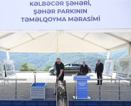 President Ilham Aliyev lays foundation for Kalbajar City Park (PHOTO/VIDEO)