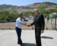 President Ilham Aliyev, First Lady Mehriban Aliyeva review restoration of private houses and infrastructure in Kolatag village of Aghdara (PHOTO/VIDEO)