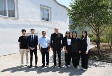 President Ilham Aliyev, First Lady Mehriban Aliyeva review restoration of private houses and infrastructure in Kolatag village of Aghdara (PHOTO/VIDEO)
