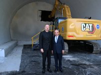 President Ilham Aliyev, First Lady Mehriban Aliyeva view ongoing works on Toganali-Kalbajar-Istisu highway (PHOTO/VIDEO)