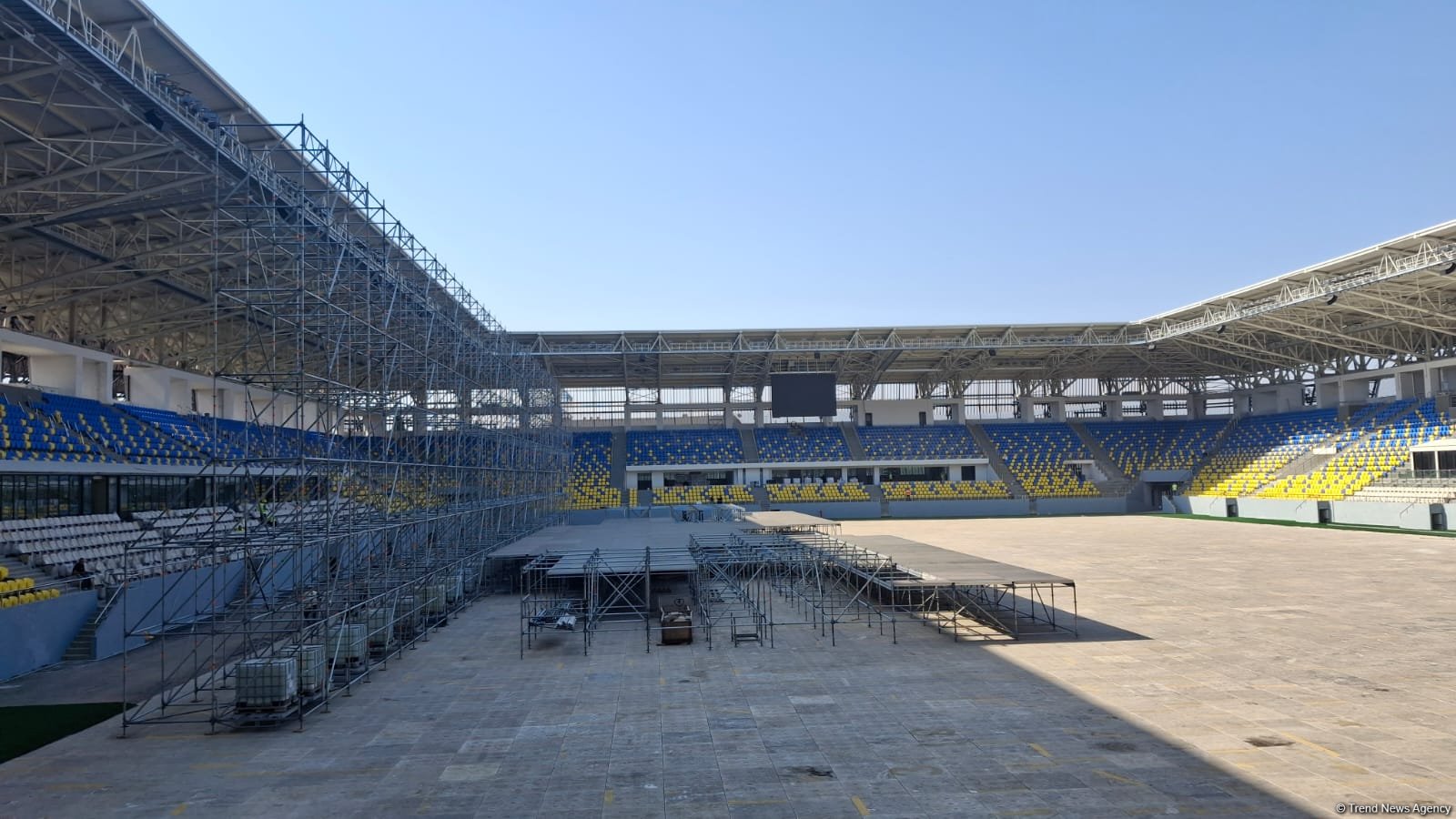 Azerbaijan highlights progress in building Ganja City Stadium