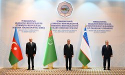 Turkmenbashi hosts high-level meeting between President Ilham Aliyev, Gurbanguly Berdimuhamedov, and Shavkat Mirziyoyev (PHOTO)