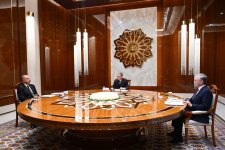 Turkmenbashi hosts high-level meeting between President Ilham Aliyev, Gurbanguly Berdimuhamedov, and Shavkat Mirziyoyev (PHOTO)