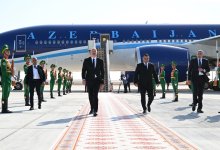 President Ilham Aliyev arrives in Turkmenistan on working visit (PHOTO)