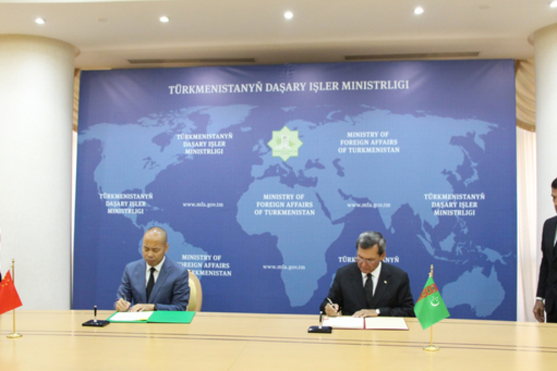 Turkmenistan, China ink agreement on co-op in economic and sci-tech spheres