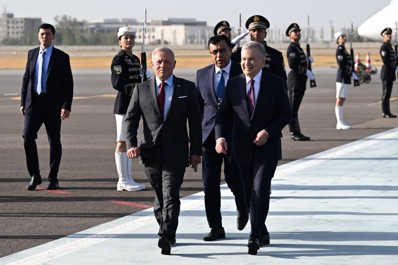 King of Jordan arrives in Uzbekistan on state visit