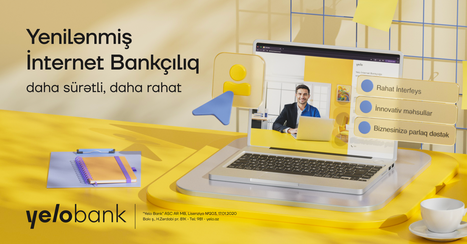 Meet the new Yelo Internet Banking experience