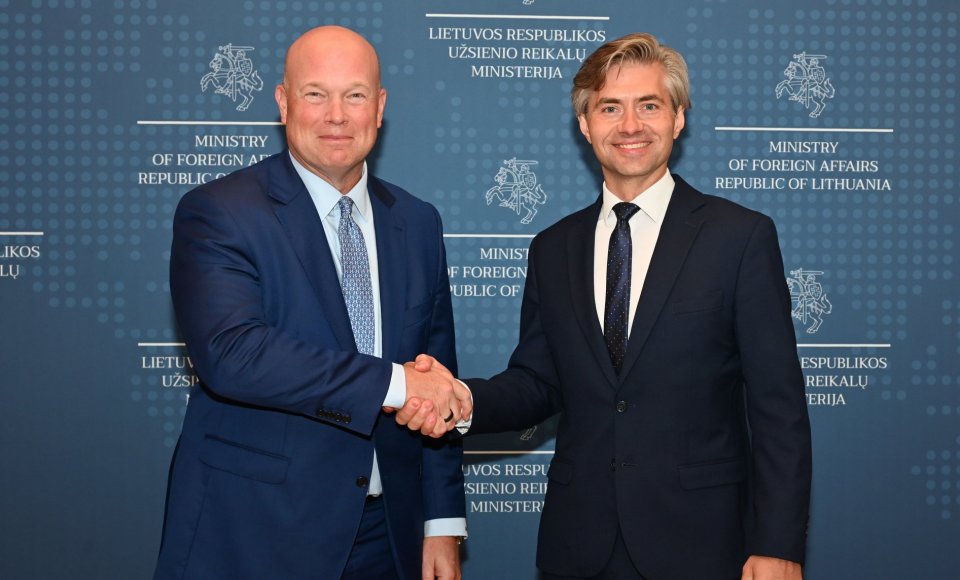 Lithuanian FM meets U.S. ambassador to NATO in Vilnius