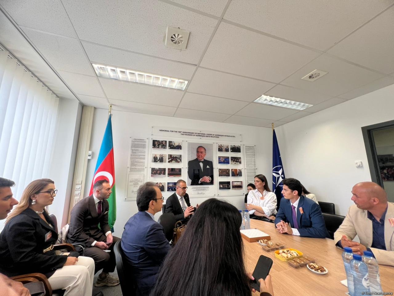 Group of media reps visit Azerbaijan's mission to NATO (PHOTO)