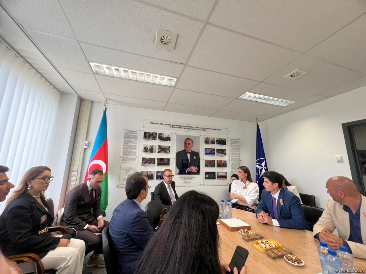 Group of media reps visit Azerbaijan's mission to NATO (PHOTO)