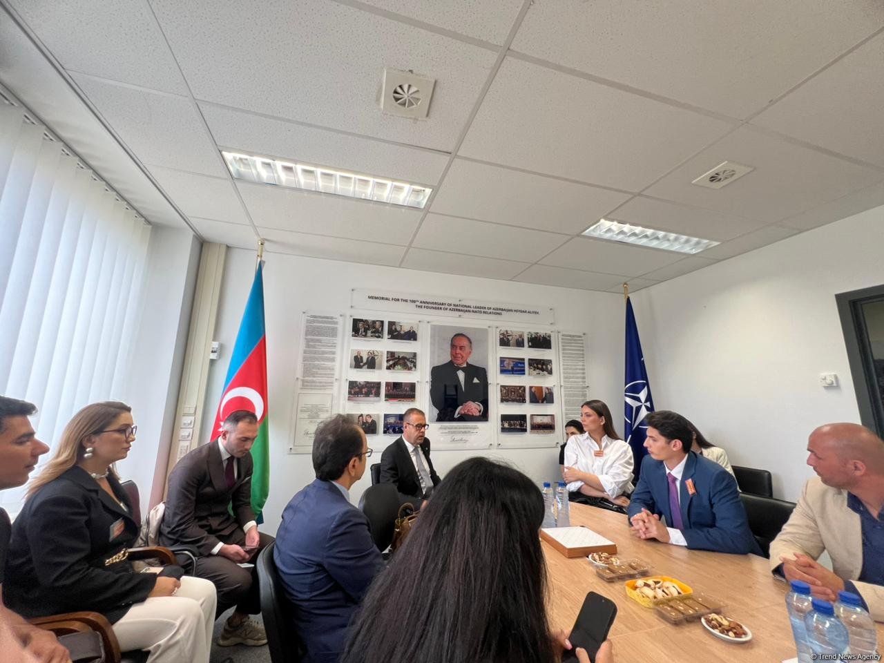 Group of media reps visit Azerbaijan's mission to NATO (PHOTO)