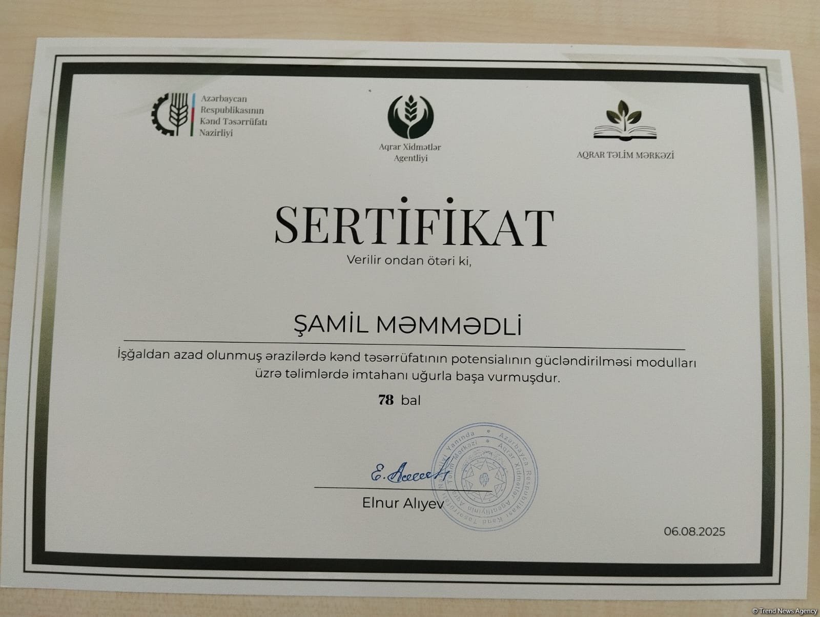 Azerbaijan’s Ballija village honors returning residents with agricultural certificates (PHOTO)