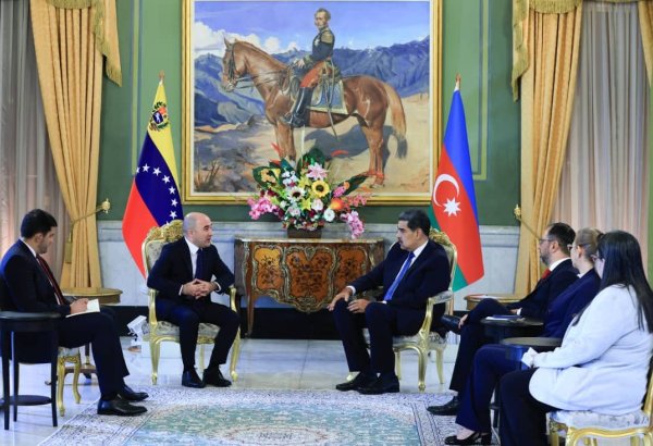 Azerbaijan's ambassador to Venezuela presents credentials to Nicolás Maduro