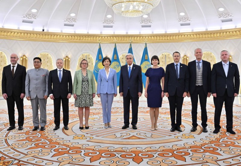President of Kazakhstan hosts ceremony for incoming diplomatic envoys