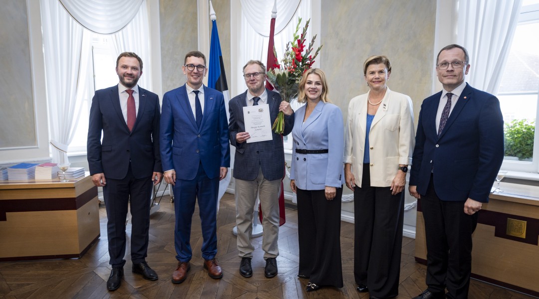 Contra gains Estonian-Latvian language award for uniting cultures