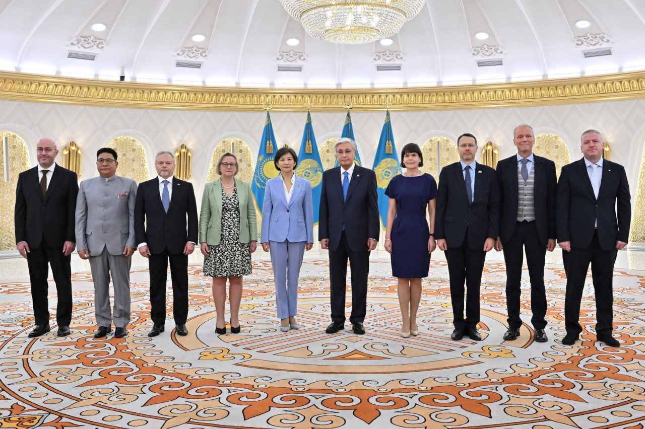 President of Kazakhstan hosts ceremony for incoming diplomatic envoys