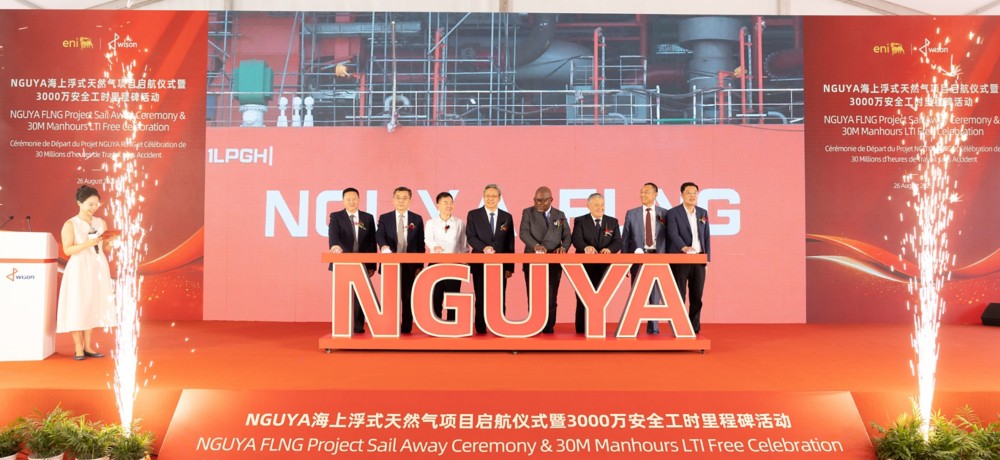 Eni sends off Nguya FLNG to join Congo LNG dev't