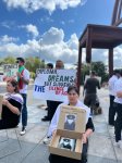 Azerbaijani families of missing persons hold first protest abroad (PHOTO/VIDEO)