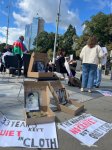 Azerbaijani families of missing persons hold first protest abroad (PHOTO/VIDEO)